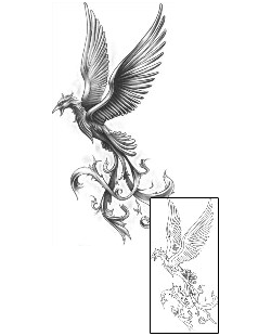 Phoenix Tattoo For Women tattoo | FCF-00043