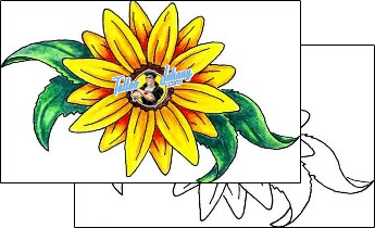 Daisy Tattoo plant-life-daisy-tattoos-flash-doctor-fdf-00009