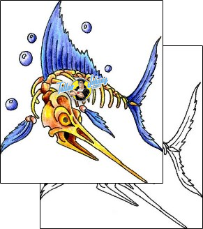 Fish Tattoo marine-life-fish-tattoos-flash-doctor-fdf-00013