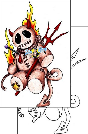 Devil - Demon Tattoo horror-voodoo-tattoos-flash-doctor-fdf-00036