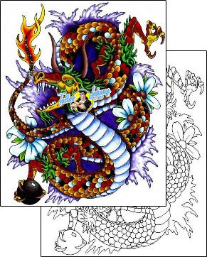 Monster Tattoo fantasy-tattoos-flash-doctor-fdf-00039