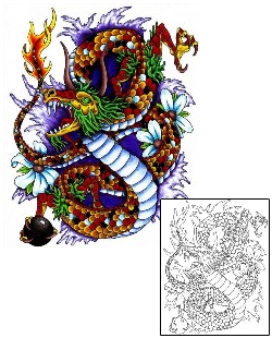 Dragon Tattoo Mythology tattoo | FDF-00039