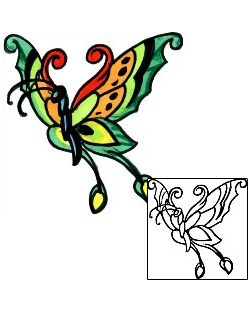 Butterfly Tattoo Insects tattoo | FEF-00055