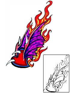 Fire – Flames Tattoo For Women tattoo | FEF-00064