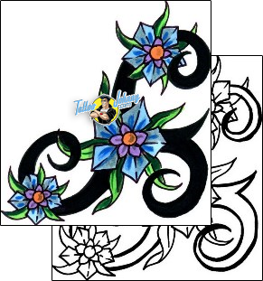 Flower Tattoo plant-life-flowers-tattoos-carl-schultz-fef-00100