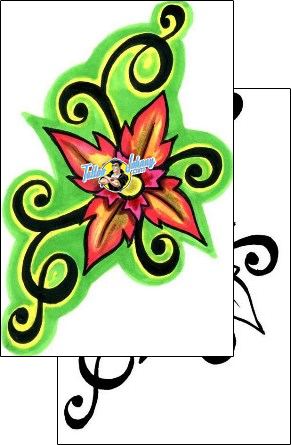 Flower Tattoo plant-life-flowers-tattoos-carl-schultz-fef-00105