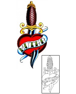 Dagger Tattoo For Women tattoo | FJF-00013