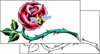Rose Tattoo plant-life-rose-tattoos-james-francis-fjf-00018