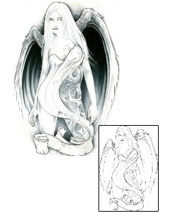Angel Tattoo Religious & Spiritual tattoo | FLF-00020