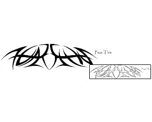 Lettering Tattoo Specific Body Parts tattoo | FLF-00048