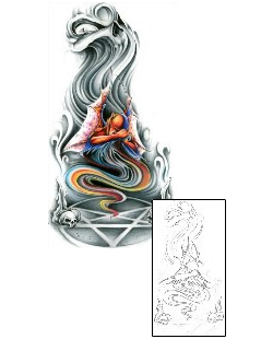 Devil - Demon Tattoo Horror tattoo | FLF-00057