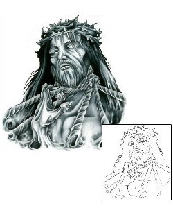 Crown of Thorns Tattoo Religious & Spiritual tattoo | FLF-00060