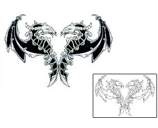 Dragon Tattoo Specific Body Parts tattoo | FOF-00053