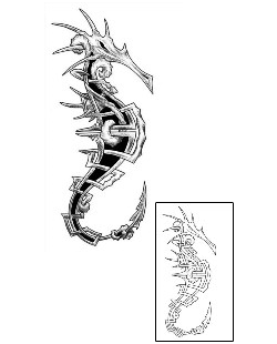 Seahorse Tattoo Marine Life tattoo | FOF-00058