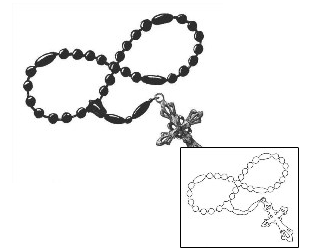 Rosary Beads Tattoo Religious & Spiritual tattoo | FOF-00103
