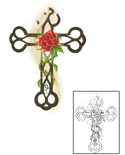 Cross Tattoo Religious & Spiritual tattoo | FRF-00014
