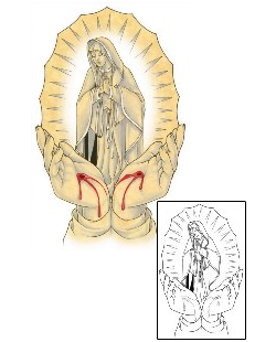 Mary Tattoo Specific Body Parts tattoo | FRF-00022