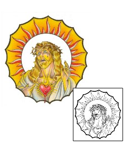 Sacred Heart Tattoo Religious & Spiritual tattoo | FRF-00045