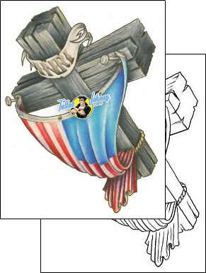 Patriotic Tattoo patronage-patriotic-tattoos-freehand-robert-frf-00047