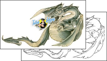 Dragon Tattoo fantasy-tattoos-freehand-robert-frf-00158