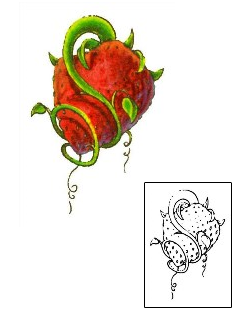 Strawberry Tattoo For Women tattoo | FRF-00179