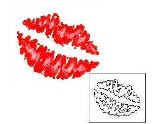 Lip Print Tattoo FRF-00192