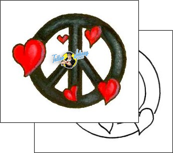 Heart Tattoo peace-tattoos-freehand-robert-frf-00195