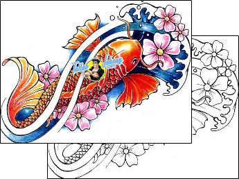 Fish Tattoo marine-life-fish-tattoos-janette-forest-ftf-00018