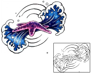 Starfish Tattoo Marine Life tattoo | FTF-00019