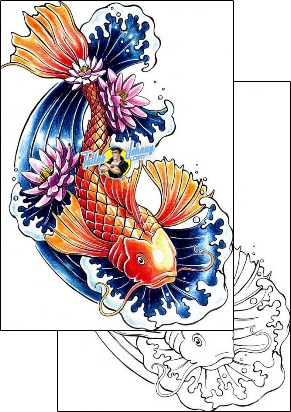 Fish Tattoo marine-life-fish-tattoos-janette-forest-ftf-00021