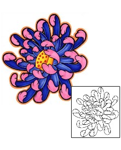 Chrysanthemum Tattoo Plant Life tattoo | FYF-00073