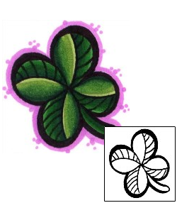 Clover Tattoo Plant Life tattoo | FYF-00076