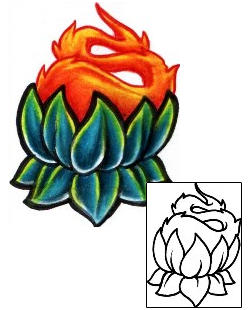 Lotus Tattoo Plant Life tattoo | FYF-00126