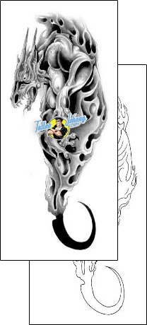 Fire – Flames Tattoo fantasy-tattoos-gary-davis-g1f-00050