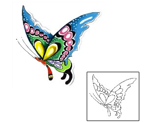 Butterfly Tattoo Insects tattoo | G1F-00090