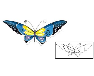 Butterfly Tattoo Insects tattoo | G1F-00091