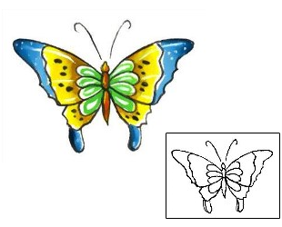 Butterfly Tattoo Insects tattoo | G1F-00100