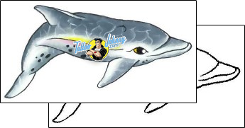 Dolphin Tattoo marine-life-dolphin-tattoos-gary-davis-g1f-00123