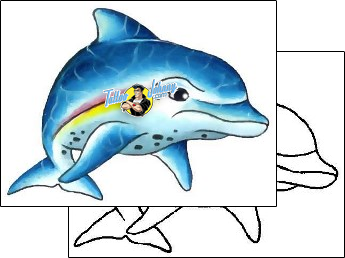 Dolphin Tattoo marine-life-dolphin-tattoos-gary-davis-g1f-00124