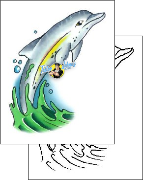 Dolphin Tattoo marine-life-dolphin-tattoos-gary-davis-g1f-00125