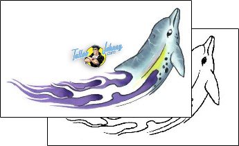 Dolphin Tattoo marine-life-dolphin-tattoos-gary-davis-g1f-00126