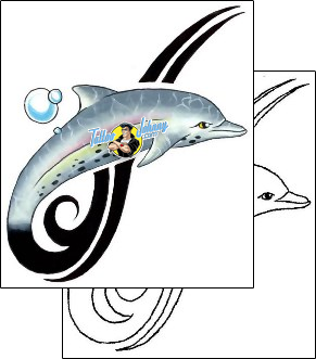 Dolphin Tattoo marine-life-dolphin-tattoos-gary-davis-g1f-00131