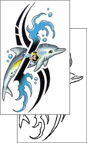 Dolphin Tattoo marine-life-dolphin-tattoos-gary-davis-g1f-00135