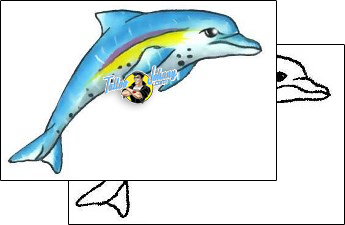 Dolphin Tattoo marine-life-dolphin-tattoos-gary-davis-g1f-00138