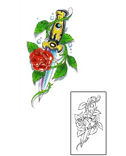 Dagger Tattoo Plant Life tattoo | G1F-00158