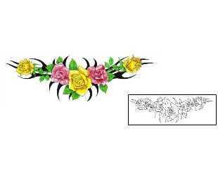 Rose Tattoo Specific Body Parts tattoo | G1F-00159