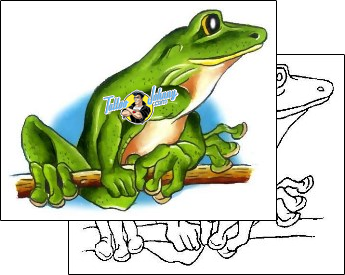 Frog Tattoo reptiles-and-amphibians-frog-tattoos-gary-davis-g1f-00167