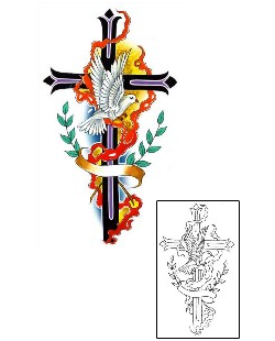 Cross Tattoo Religious & Spiritual tattoo | G1F-00181