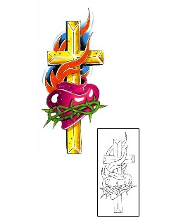 Sacred Heart Tattoo Religious & Spiritual tattoo | G1F-00193