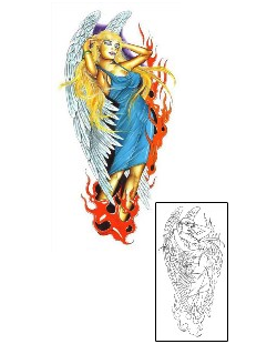 Angel Tattoo Religious & Spiritual tattoo | G1F-00222